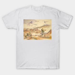 Montagne Sainte-Victoire, from near Gardanne by Paul Cezanne T-Shirt